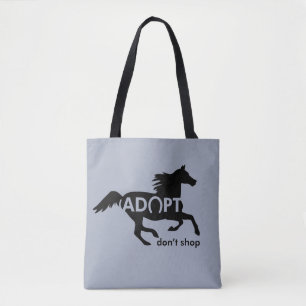 Adoptier Don't Shop Pferd Tasche