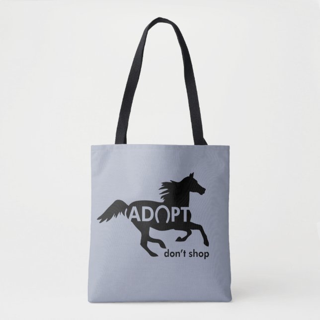 Adoptier Don't Shop Pferd Tasche (Vorderseite)