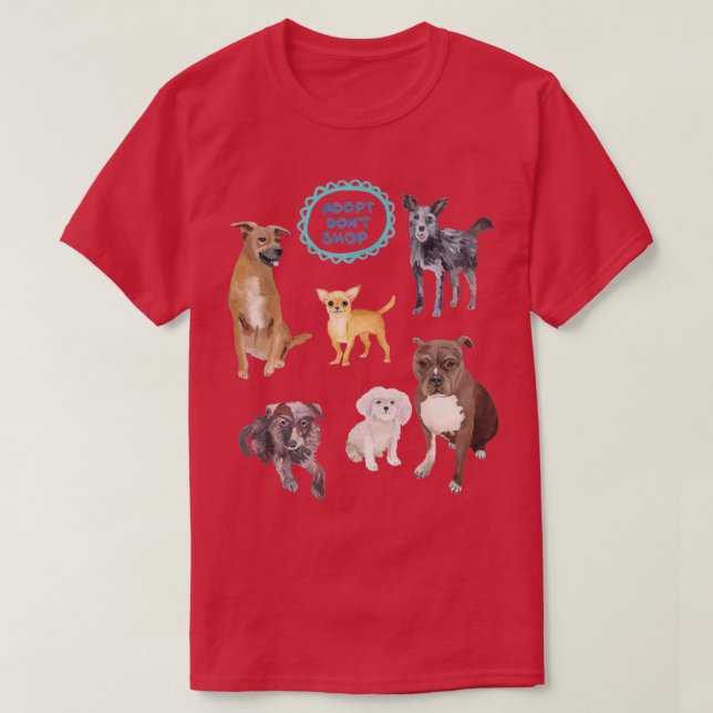 Adoptier Dont Shop T-Shirt (Design vorne)