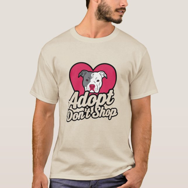 Adoptier Don't Shop T-Shirt (Vorderseite)