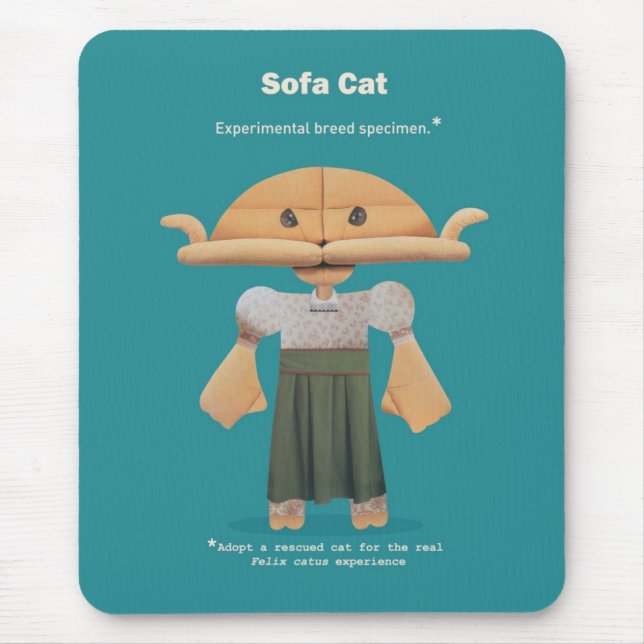 ADOPTIER EINE REKULIERTE KATZE! MOUSEPAD (Vorne)