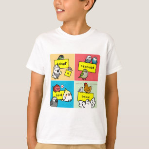 Adoptier einen geretteten Vogel! T-Shirt