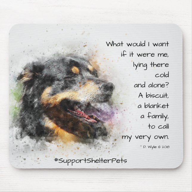 Adoptier eines Hundehundes - Berner Hund Mousepad (Vorne)