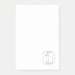 Adoptier eines Menschen Post-it Klebezettel