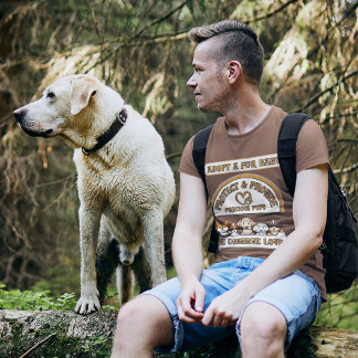 Adoptier eines Pelztierzubehör und Schutz der Lieb T-Shirt