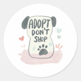 Adoptier eines Pet-Tages | Aufkleber zur Rettung