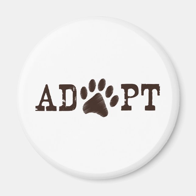 Adoptier eines Tieres Magnet (Vorne)