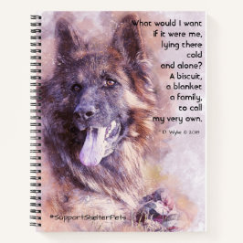 Adoptier eines Unterhemmers - Deutscher Hirte Notizbuch