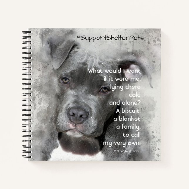 Adoptier eines Unterhemmers - Grubenbull Notizbuch (Vorderseite)
