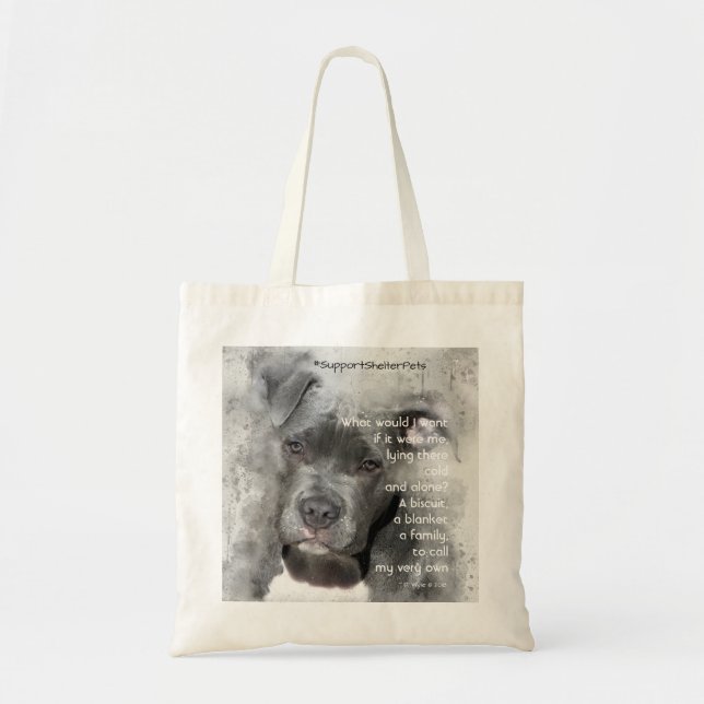 Adoptier eines Unterhemmers - Grubenbull Tragetasche (Vorne)