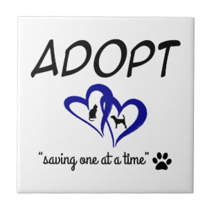 Adoptier "eins nach dem anderen retten" fliese