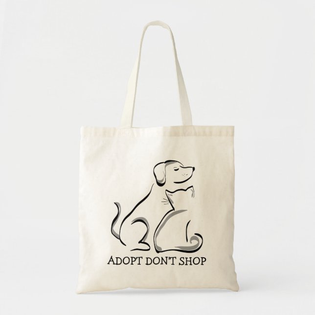 Adoptier keine Katzenkatze kaufen Tasche (Vorne)