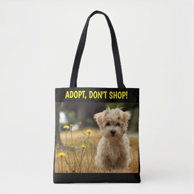 Adoptier, keine Welpen-Tasche kaufen Tasche (Vorderseite)