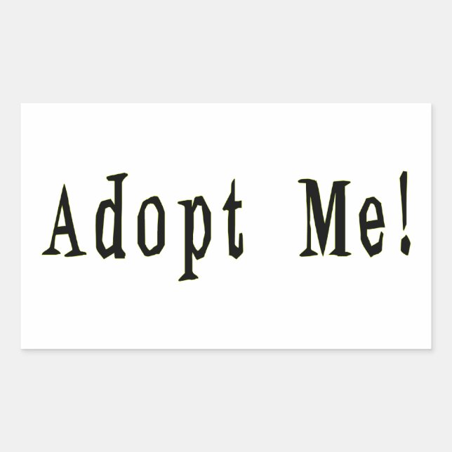 Adoptier Me Sticker (Vorderseite)