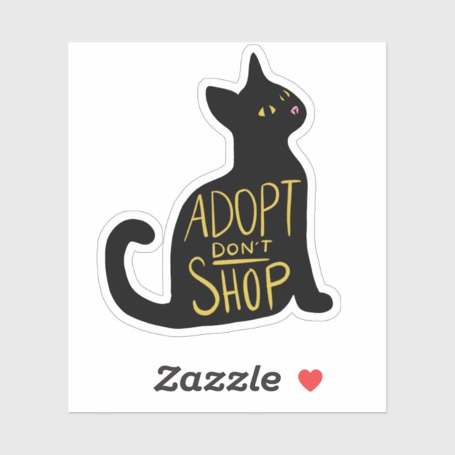 Adoptier nicht Feral Cat Rescue kaufen Aufkleber (Blatt)