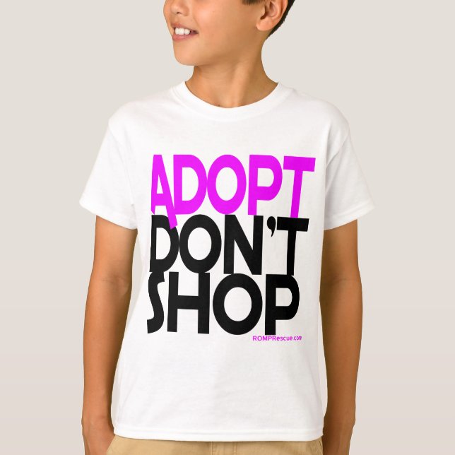 Adoptier nicht kaufen! Unterstützung rettet Bemühu T-Shirt (Vorderseite)