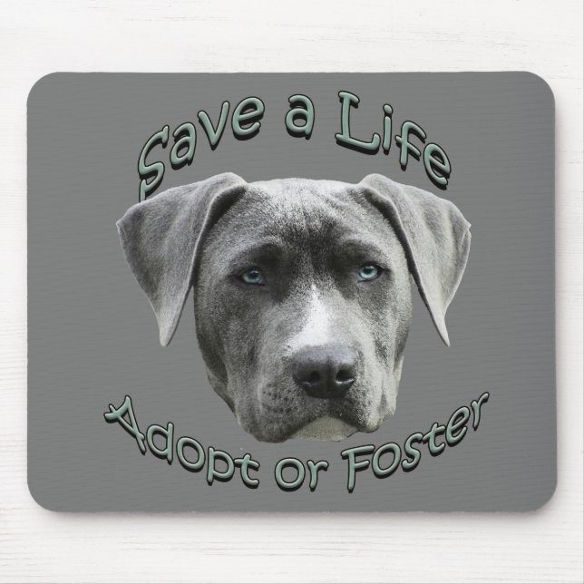 Adoptier oder Foster ein Hund, der große Hunde bra Mousepad (Vorne)