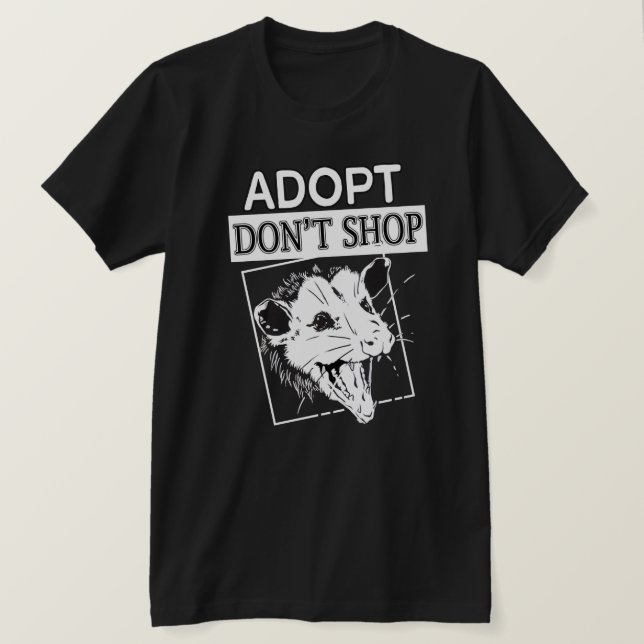 Adoptier, Schreib dich nicht im Posum - Opossum-Li T-Shirt (Design vorne)