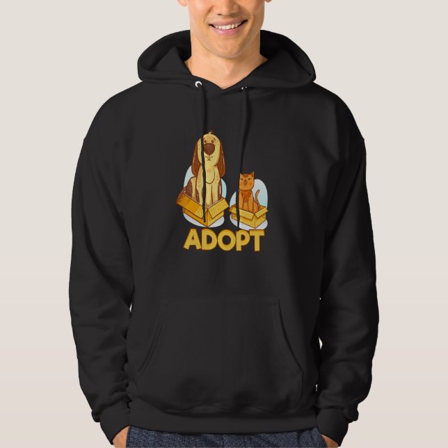 Adoptier-Sitter Hoodie (Vorderseite)