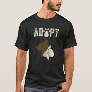 Adoptier Vintager Rettung von Hunden T-Shirt