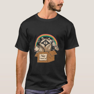 Adoptiere eine Straße Ca Opossum Waschbär Stinktie T-Shirt