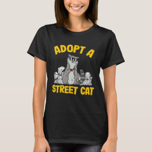 Adoptiere eine Straßenkatze Waschbär 7 T-Shirt