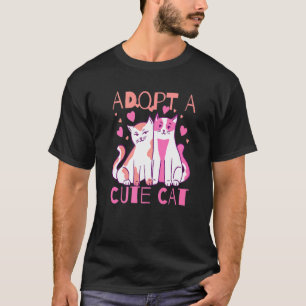 Adoptiere eine süße Katze T-Shirt