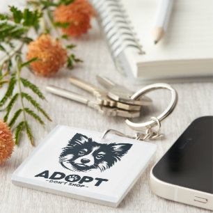 Adoptiere, statt zu kaufen 3 schlüsselanhänger