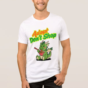 Adoptiere statt zu kaufen Reptilien – Bartagame Tri-Blend Shirt
