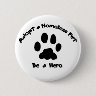 Adoptieren Sie ein obdachloses Haustier Button