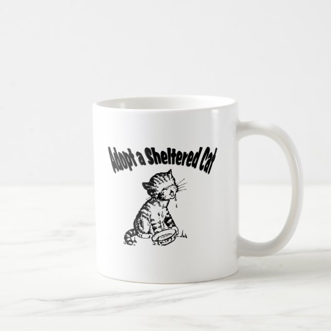 Adoptieren Sie eine geschützte Katze Kaffeetasse (Rechts)