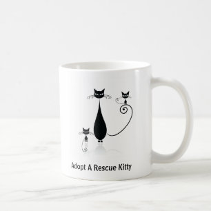 Adoptieren Sie eine Rettungkitty-Tasse Kaffeetasse