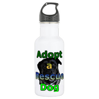 Adoptieren Sie einen Rettungs-Hund Trinkflasche