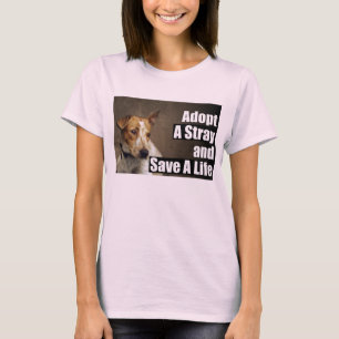 Adoptieren Sie einen Streu (vorderen) T - Shirt
