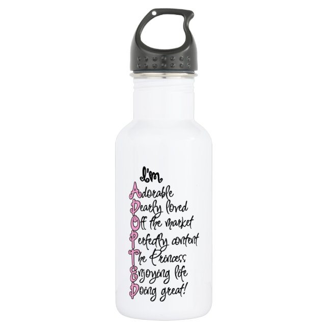 Adoptiert Flaschenbearbeitung 32 oz Trinkflasche (Vorderseite)