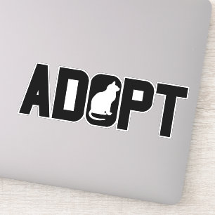 Adoptiert Haustiere Aufkleber