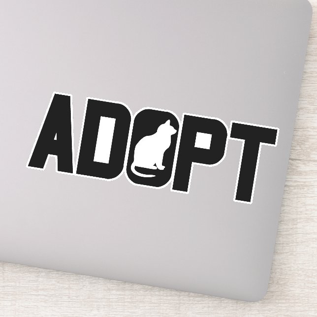Adoptiert Haustiere Aufkleber (Detail)