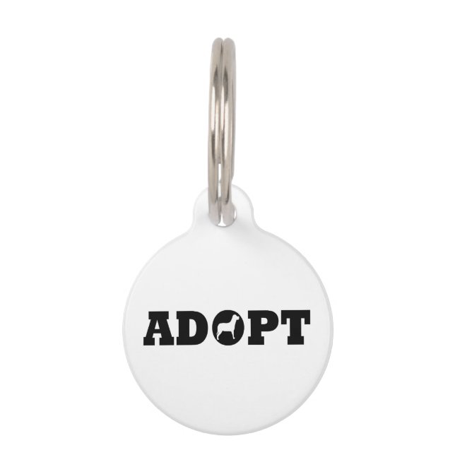 Adoptiert Haustiere Haustiermarke (Vorderseite)