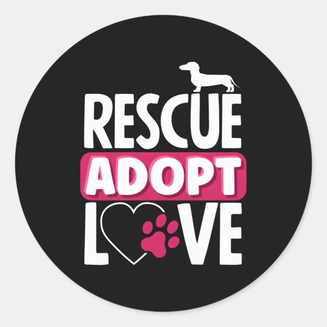Adoptiert Liebe Adoption Runder Aufkleber (Vorderseite)