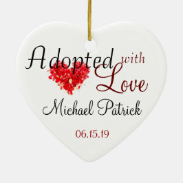 Adoptiert mit Liebe Adoption Ornament