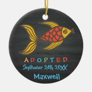 Adoptiert von den Pflegesorgfalt-Fischen - Keramikornament
