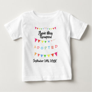 Adoptiert von Foster Care - Individuelle Name Shir Baby T-shirt