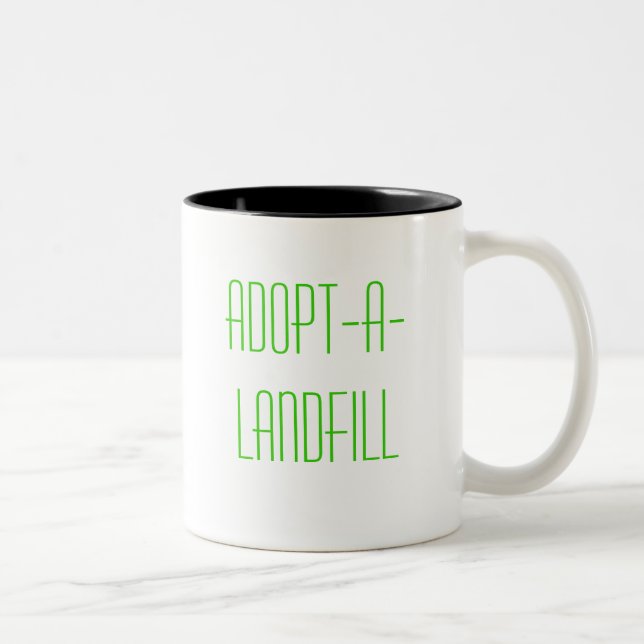 Adoptierte-EIN-Müllgrube Zweifarbige Tasse (Rechts)