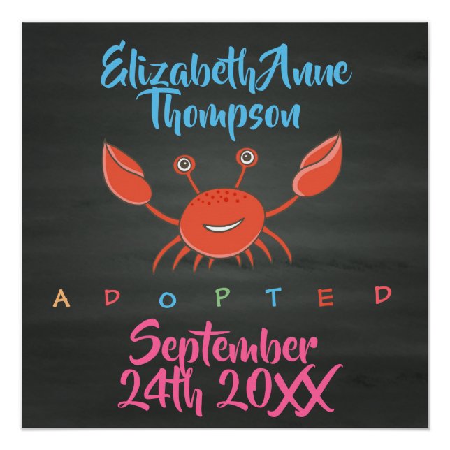 Adoption adoptiert Krebserkrankung - Individuelle  Poster (Vorderseite)