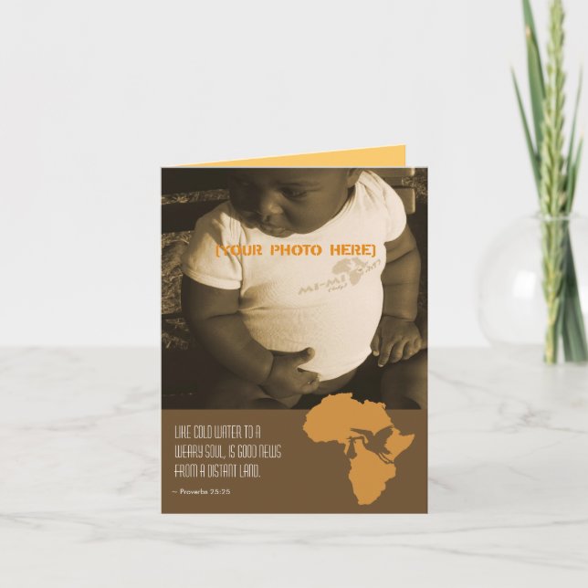Adoption africaine - Cartes Faire-part (Devant)