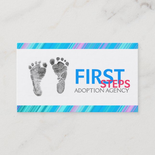 Adoption Agentur, Agent Business Card Visitenkarte (Vorderseite)