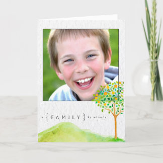 Adoption Ankündigung Aquarellbaum