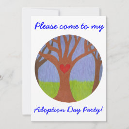 Adoption Arbre Jour de l'adoption Invitation