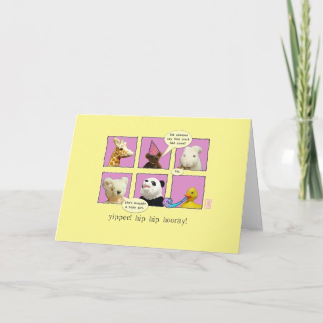 Adoption Baby Girl Animaux dans la carte Windows (Devant)