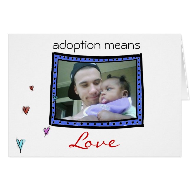 Adoption/Babyankündigungskarte (Vorderseite (Horizontal))